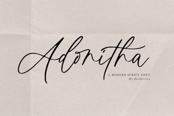 Adonitha: A Graceful Script Font for Editorial Elegance