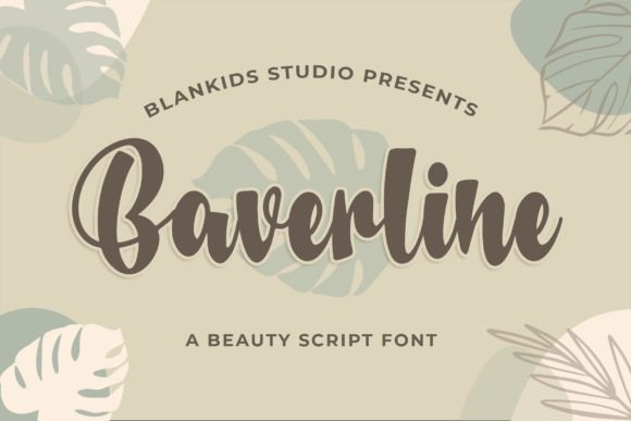 Baverline: A Bold Script Font That Elevates Brand Design