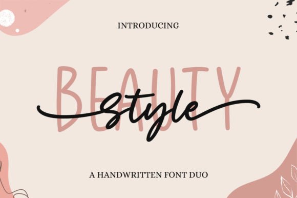 Beauty Style: A Versatile Duo Font for Crafters and Product Designers