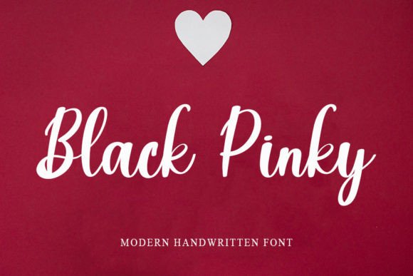 Black Pinky: A Handwritten Font Perfect for Craft and Product Design
