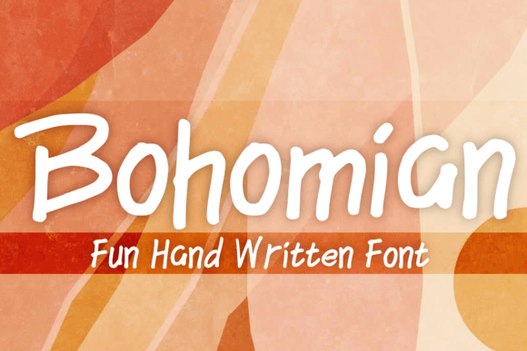 Bohomian: A Versatile Handwritten Font for Crafters and Makers