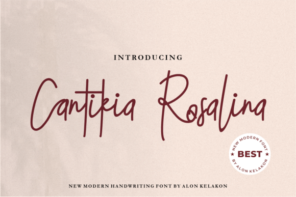 Cantikia Rosalina: A Handwritten Font That Brings Warmth to Branding