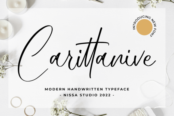Carittanive: A Modern Handwritten Font for Elegant Editorial Design