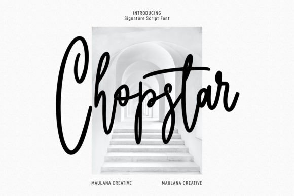 Chopstar: A Modern Script Font That Elevates Brand Identity