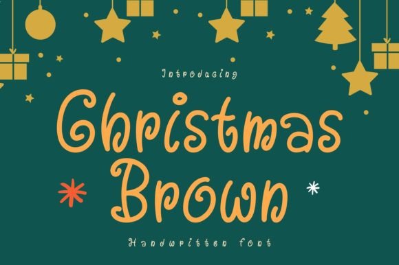 Christmas Brown: A Festive Handwritten Font for Cozy Editorial Designs