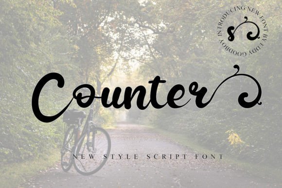 Counter: A Joyful Script Font for Modern Editorial Design