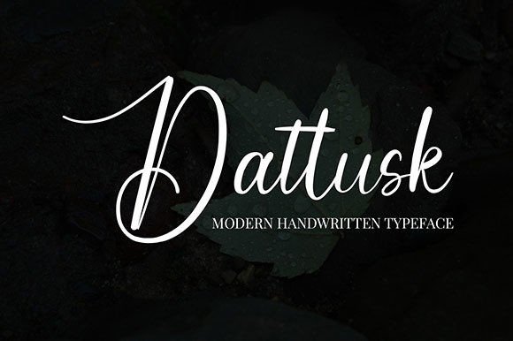 Dattusk Font: Elevate Your Brand with a Handwritten Touch