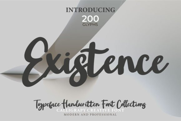 Existence: A Bold Handwritten Font for Makers and Creative Sellers