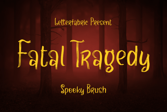 Fatal Tragedy Font: A Spooky Script That Elevates Brand Packaging and Logos
