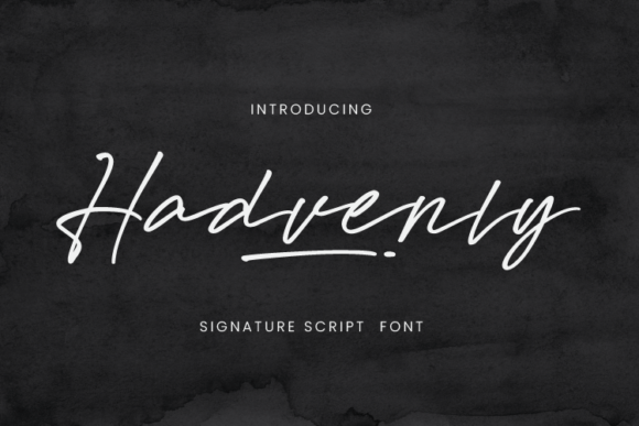 Hadvenly: A Signature Script Font That Brings Branding Projects to Life