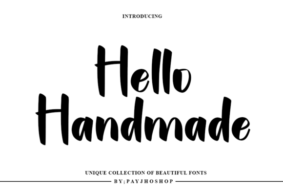 Hallo Handmade: A Modern Handwritten Font for Creative Branding
