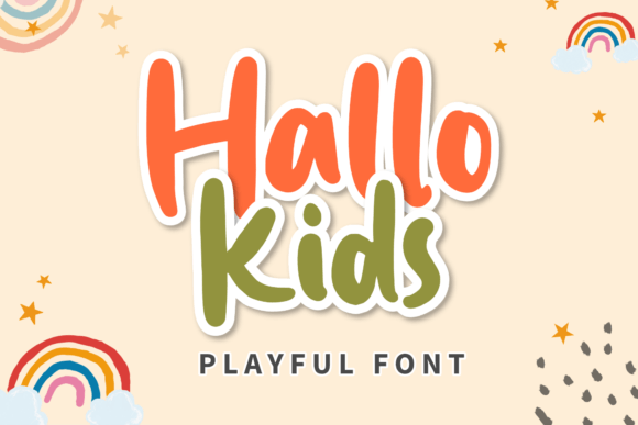 Hallo Kids: A Joyful Handwritten Font for Editorial and Digital Design
