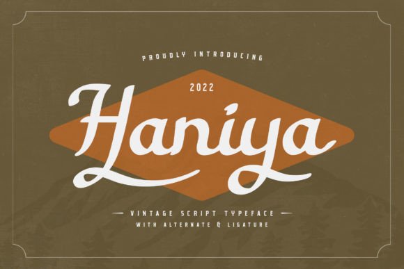 Haniya: A Vintage Script Font for Modern Web Design