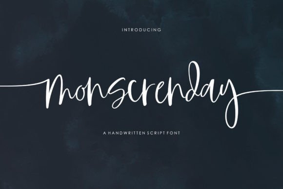 Monscrenday: A Dazzling Script Font for Web Designers and Digital Brands