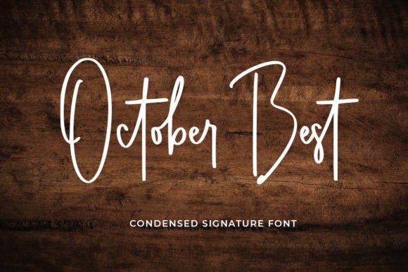 October Best: A Condensed Signature Font for Bold Brand Messaging