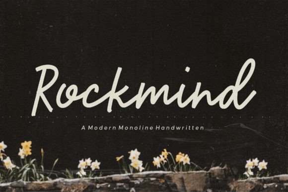 Rockmind: A Modern Handwritten Script Font for Crafters and Makers