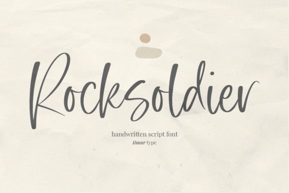 Rocksoldier: A Handwritten Font That Elevates Editorial Design