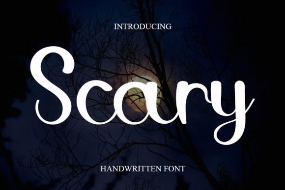 Scary Font: A Handwritten Touch for Crafty Creations and Branding Magic