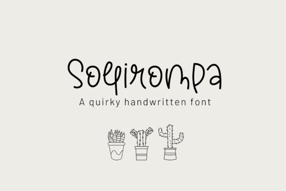 Sollirompa: A Playful Handwritten Font for Social Media and Brand Campaigns