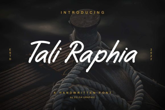 Tali Raphia: A Stylish Handwritten Font for Modern Brand Campaigns