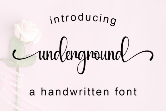 Underground: A Script Font That Elevates Digital Branding and Web Layouts